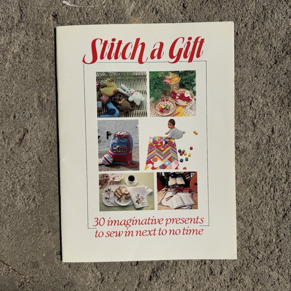 VTG Stitch A Gift 30 imaginative 1984 Torstar Easy Quilt  Sewing Projects‎